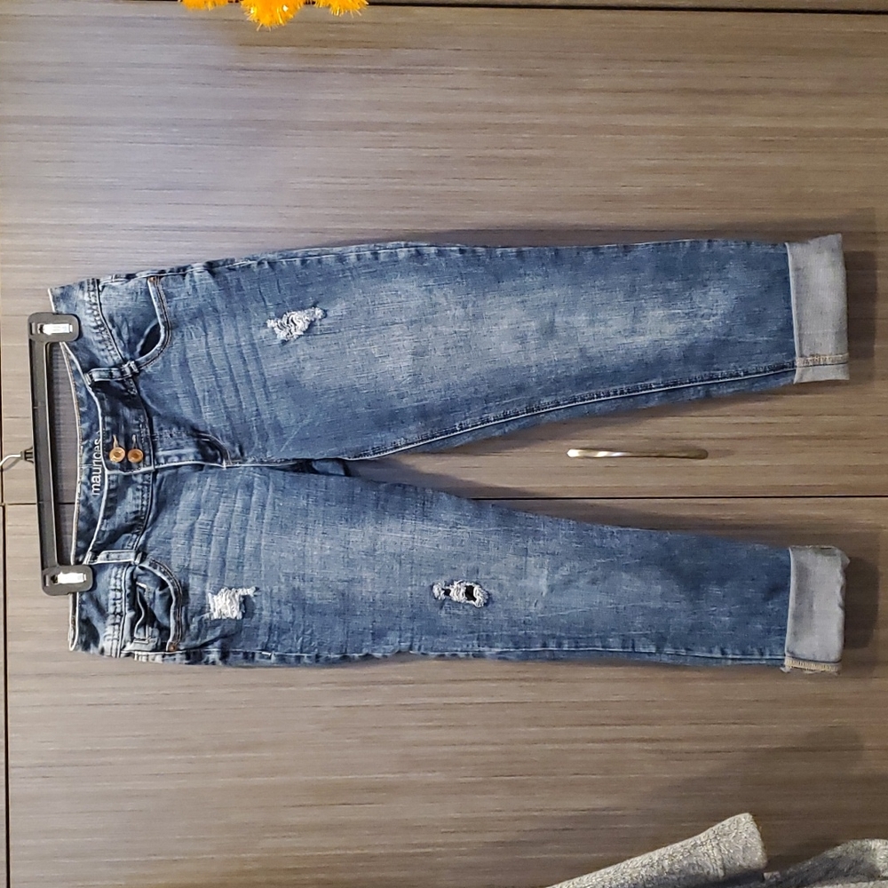 Denim boyfriend jeans